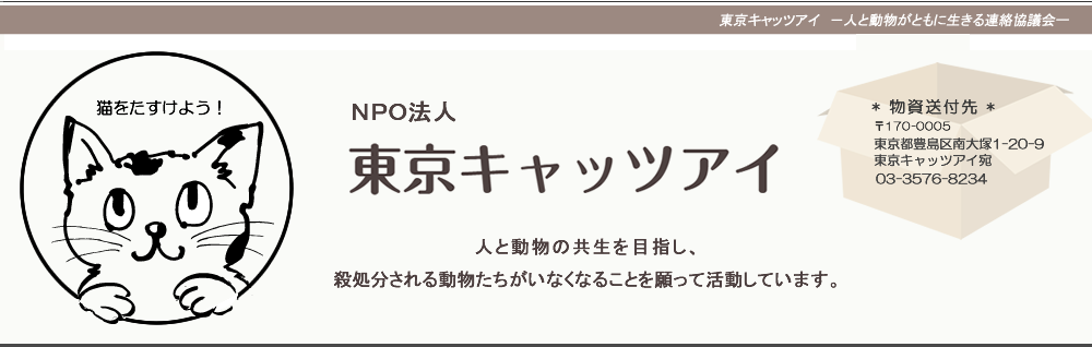 東京キャッツアイボランティア募集